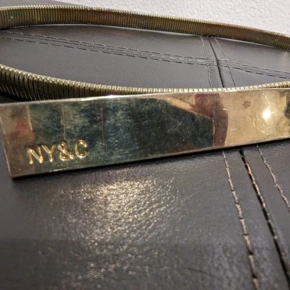 New York & Co Vintage Belt Gold Tone Thin Metal Rope Stretchy Snake Belt